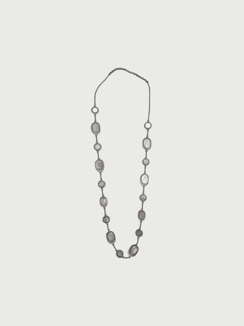 Long Shell & Wire Necklace